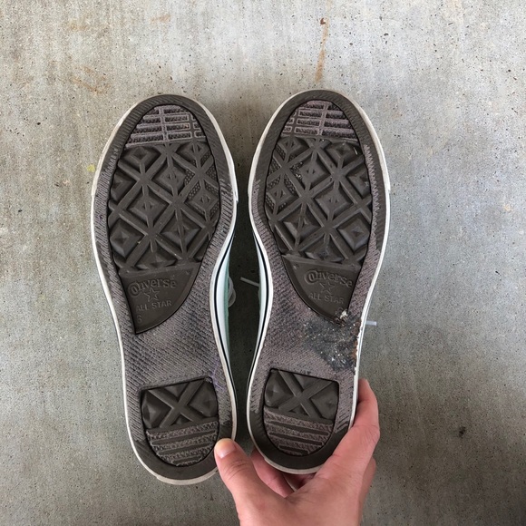 Low Top Mint Green Converse - Picture 4 of 4
